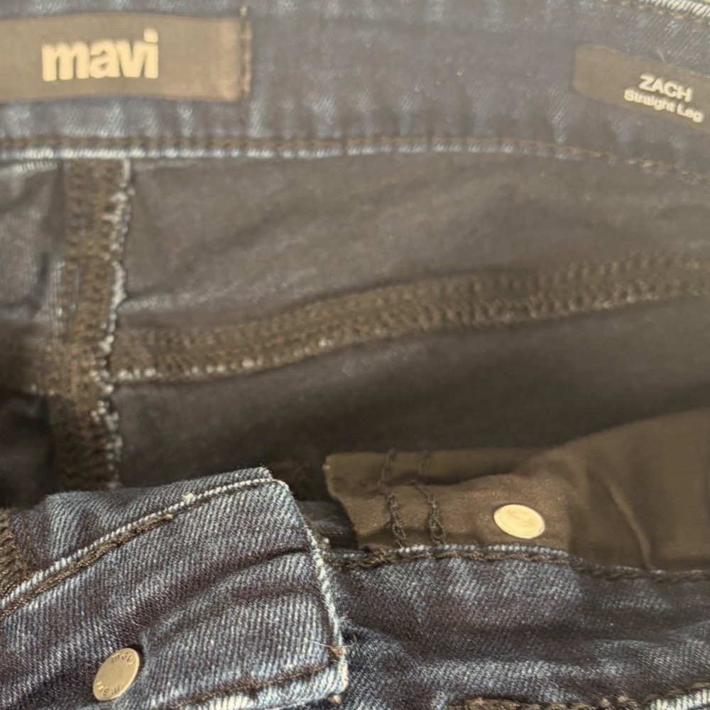 Mavi Zach Straight Leg Jeans Mens 30x30 Dark Wash Indigo Minimalist Old Money - Picture 5 of 6